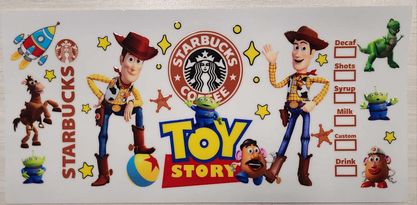 UV DTF Cup Wrap Starbucks Toys 6015