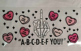 Uv Dtf Cup Wrap ABCDEF You! 169