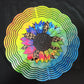 10" Wind spinner Colorful Sunflower