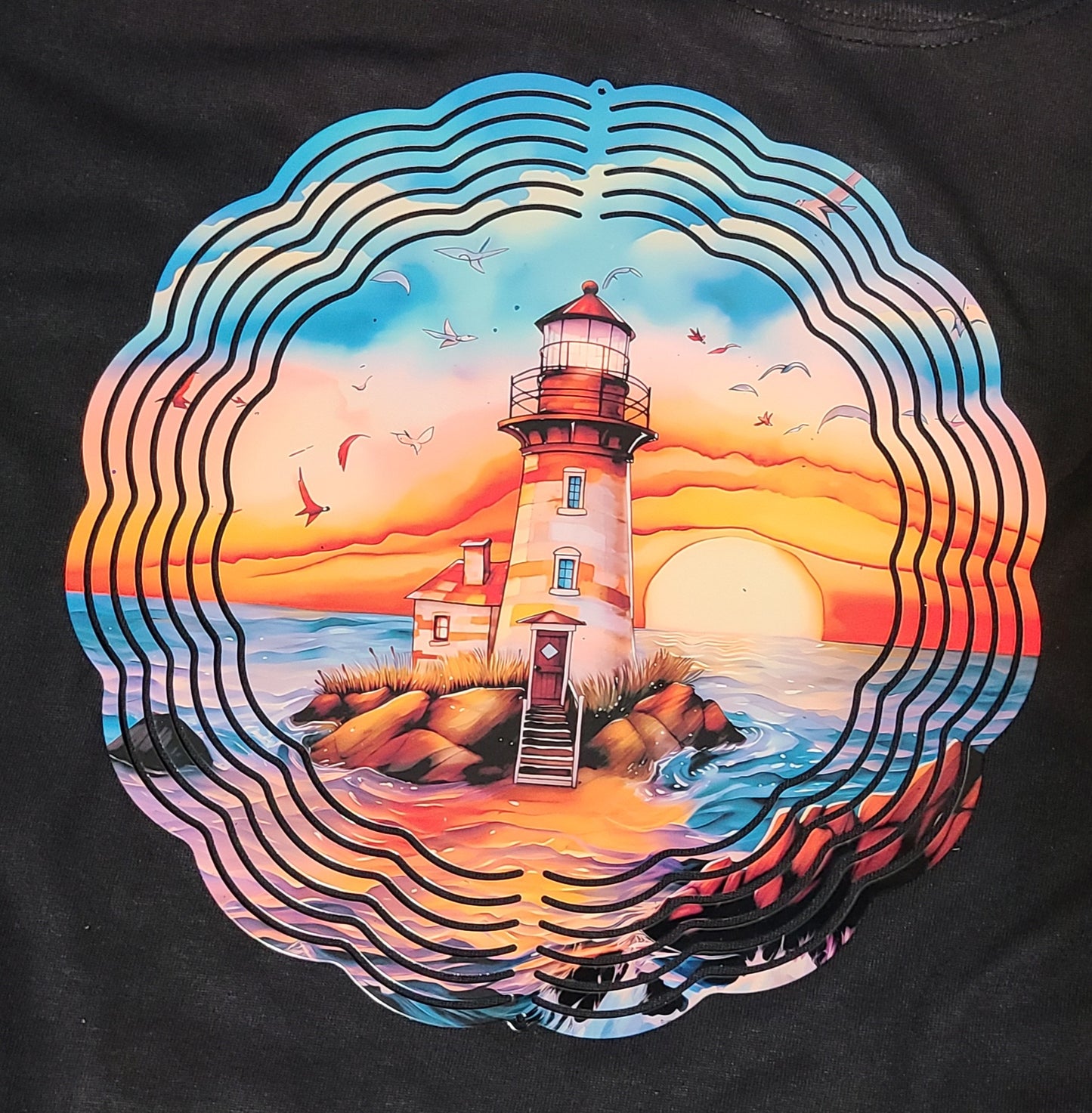 10" Windspinner Lighthouse scene