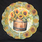 10" Wind spinner sunflowers