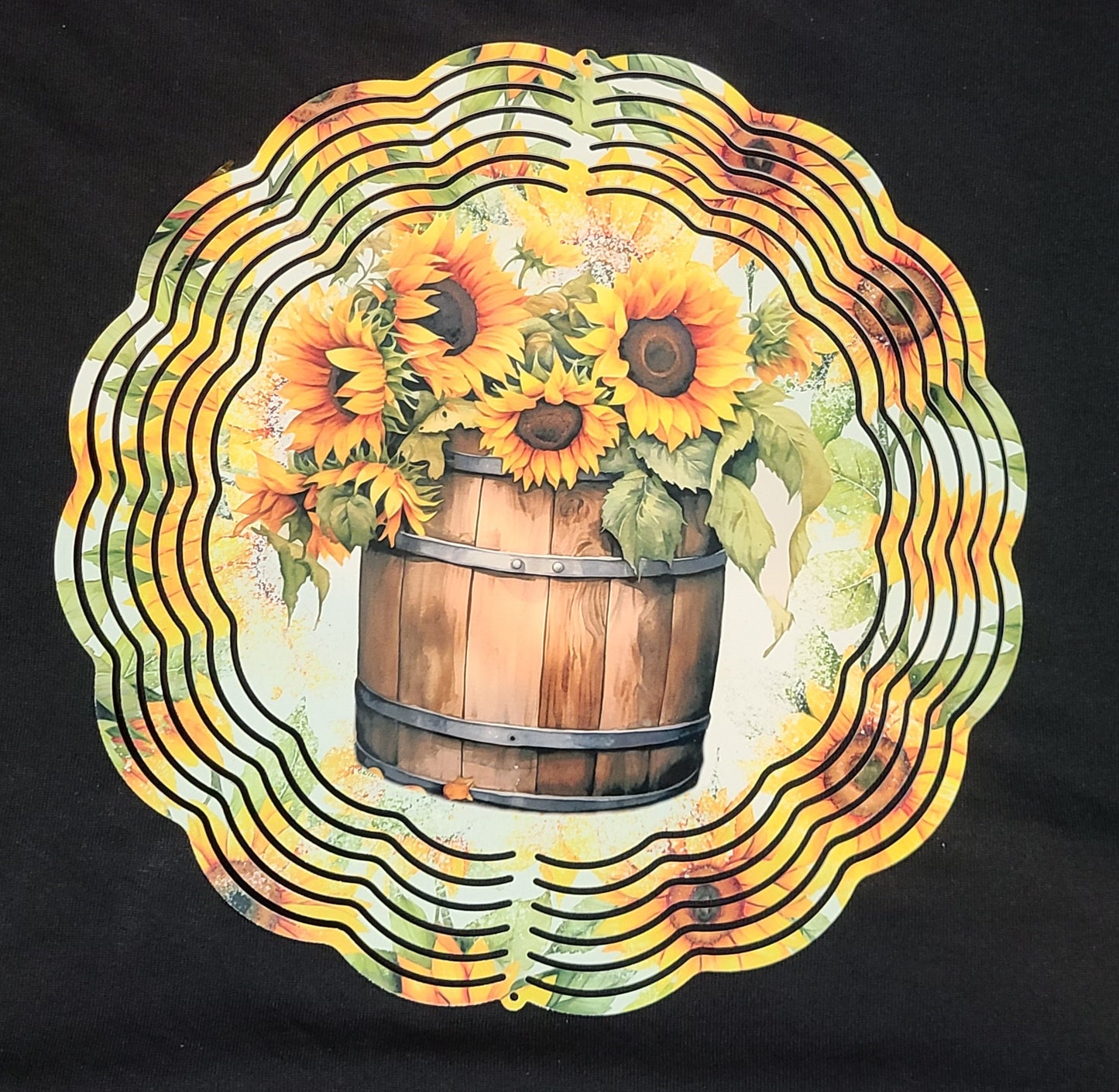 10" Wind spinner sunflowers