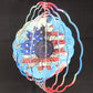 10" Wind Spinner American Flag Sunflower