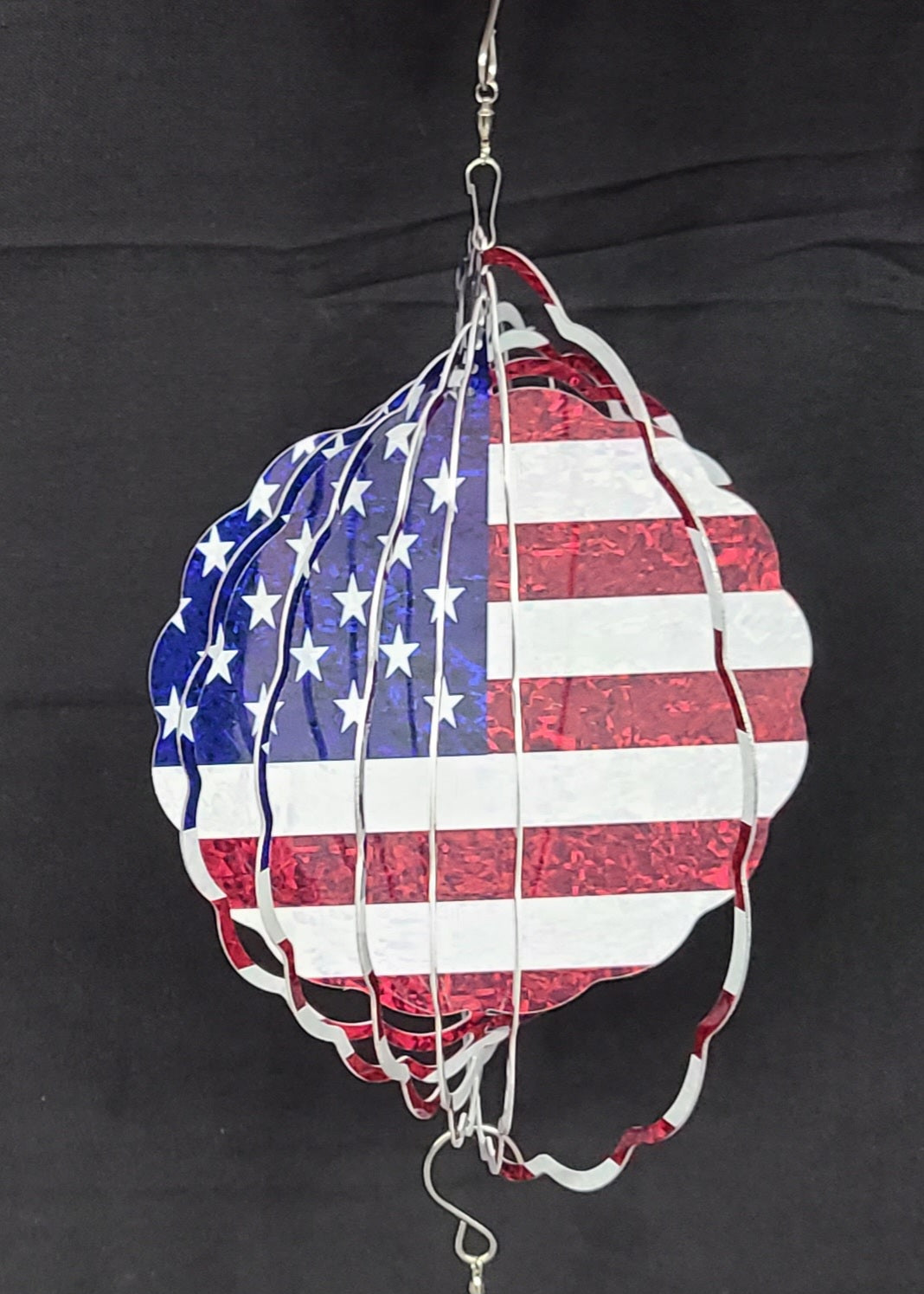 10" wind spinner American flag