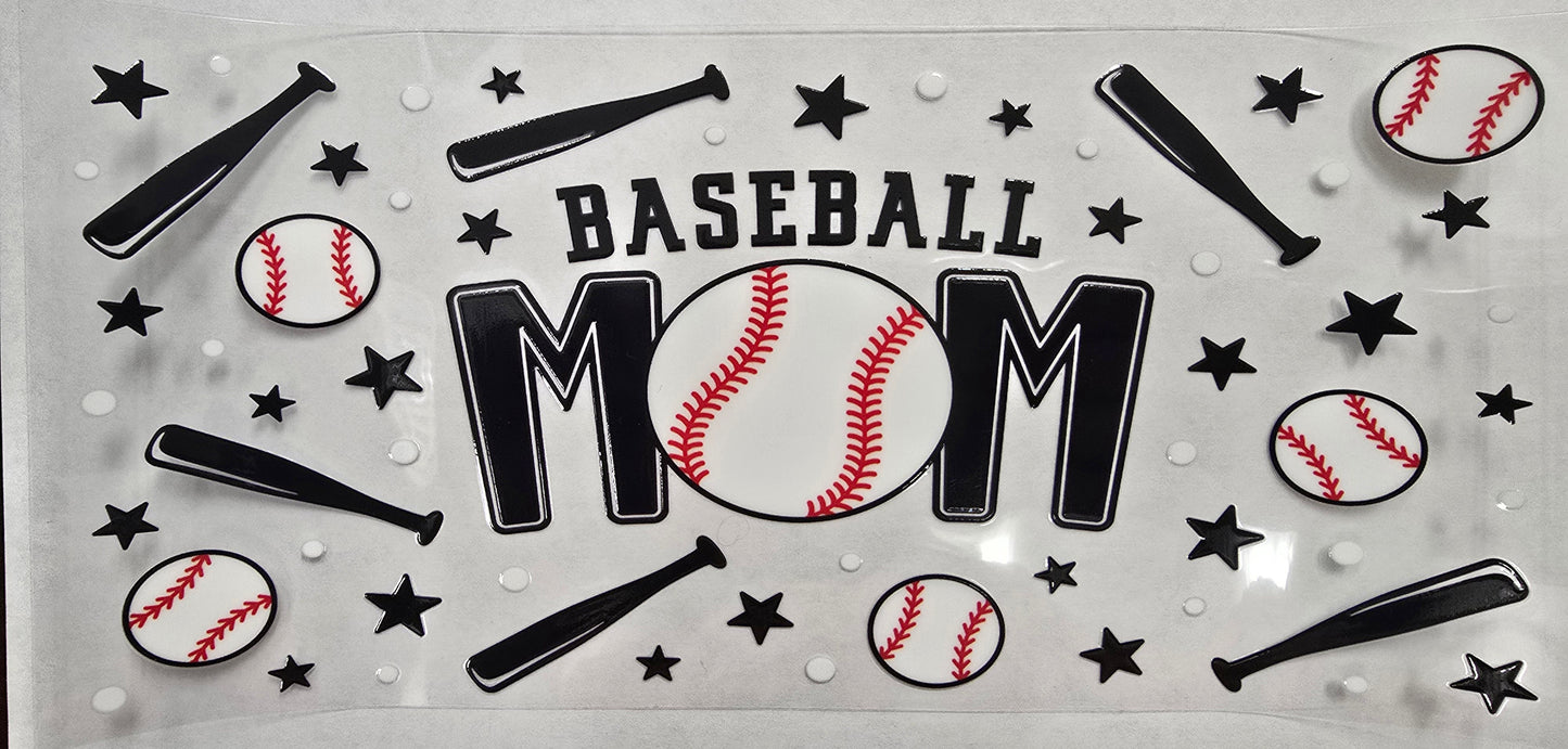 Uv Dtf Cup Wrap Baseball Mom 234