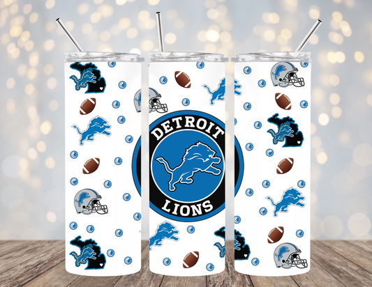 UVDTF 20 oz Cup Wrap Football Lion 2092