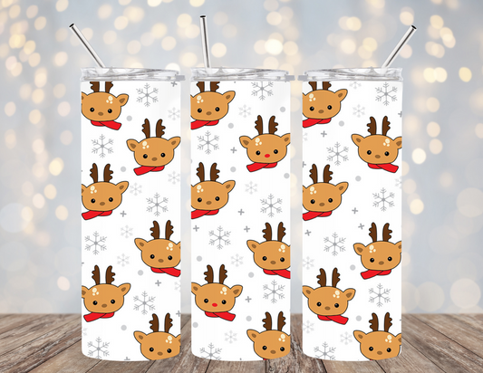 UVDTF 20 oz Cup Wrap Cute reindeer 2073