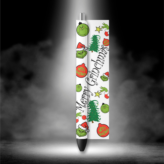 UVDTF Pen Wrap Merry Grinchmas 8005