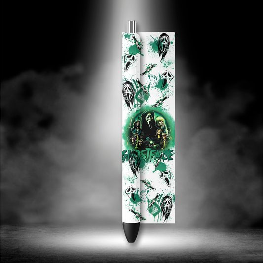 UVDTF Pen Wrap Scary Ghost Green 8018