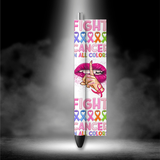 UVDTF Pen Wrap Fight cancer in all colors 8028