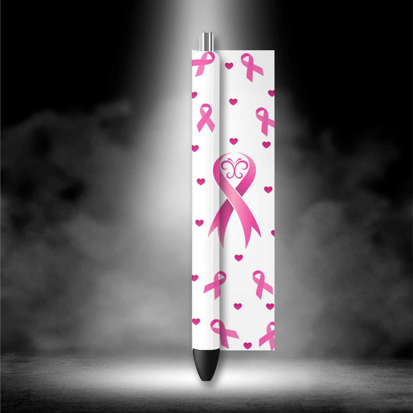 UVDTF Pen Wrap Pink ribbons 8027