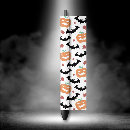 UVDTF Pen Wrap Pumpkins with bats 8051