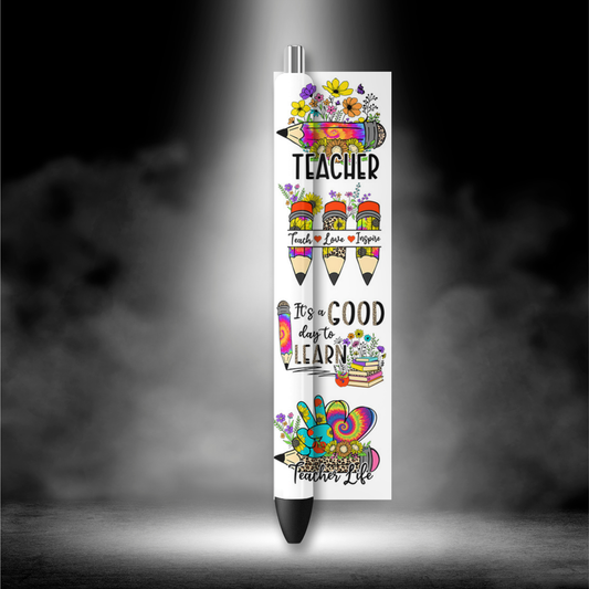 UVDTF Pen Wrap Teach Love Inspire 8048