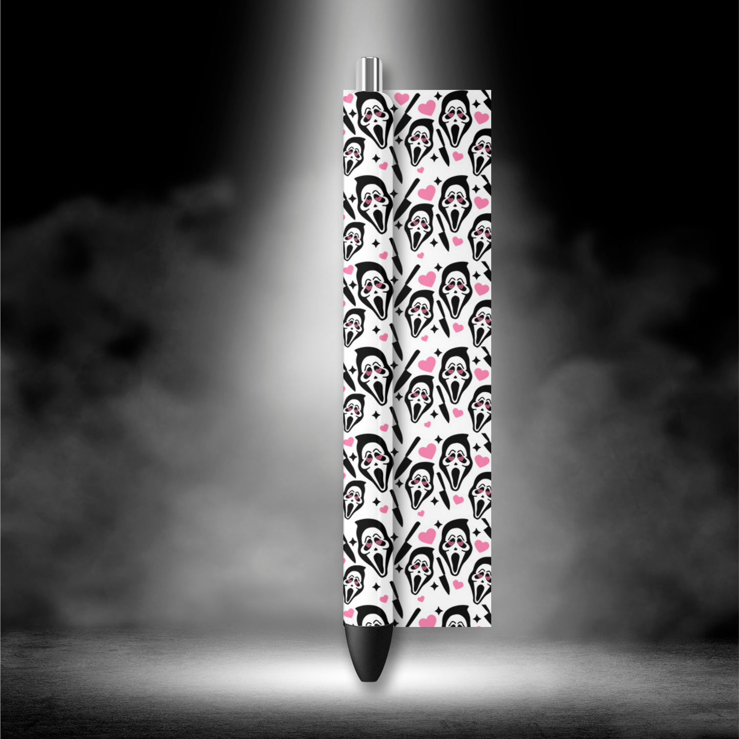 UVDTF Pen Wrap Scary Ghost Hearts 8031