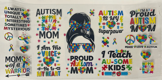 Uv Dtf Cup Wrap Autism Mom 192