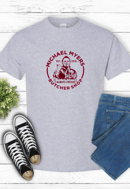 Short Sleeve T-Shirt Michael Myers Butcher Shop