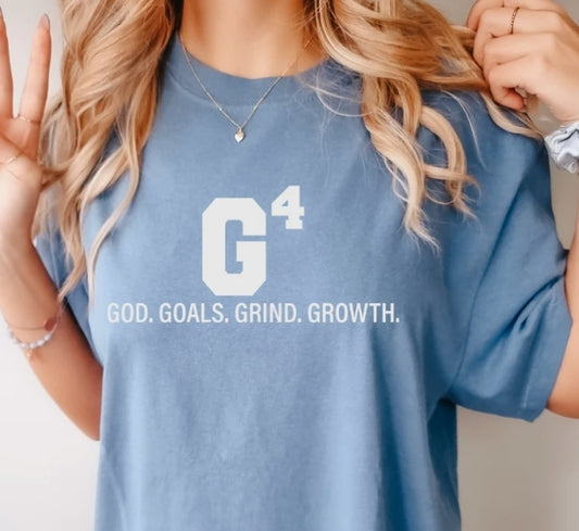 Short Sleeve T-Shirt G4 God. Goals. Grind. Growth. 1002