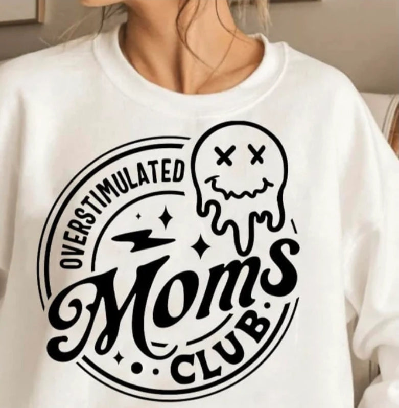 Short Sleeve T-Shirt Overstimulated Mom Club 1192