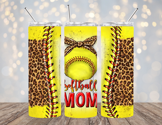 20 Oz Tumbler Softball Mom #2