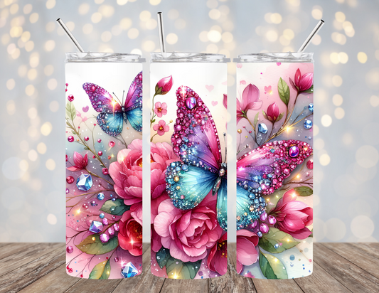 20 Oz Tumbler Butterflies