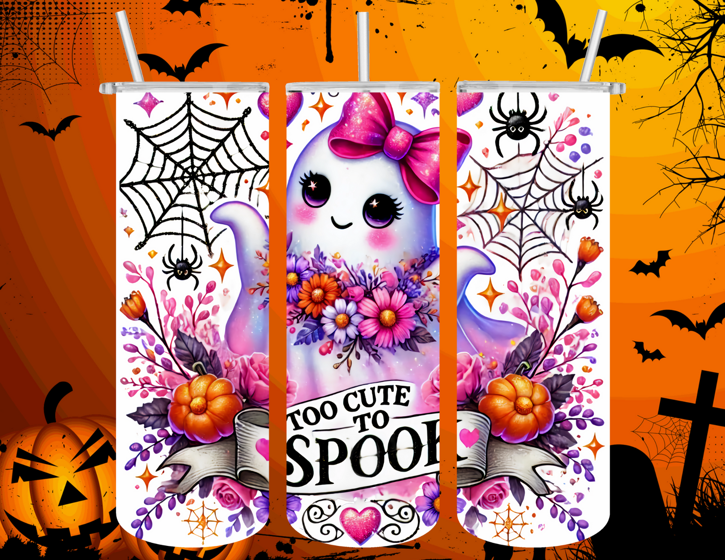 20 Oz Tumbler Halloween Too Cute to spook