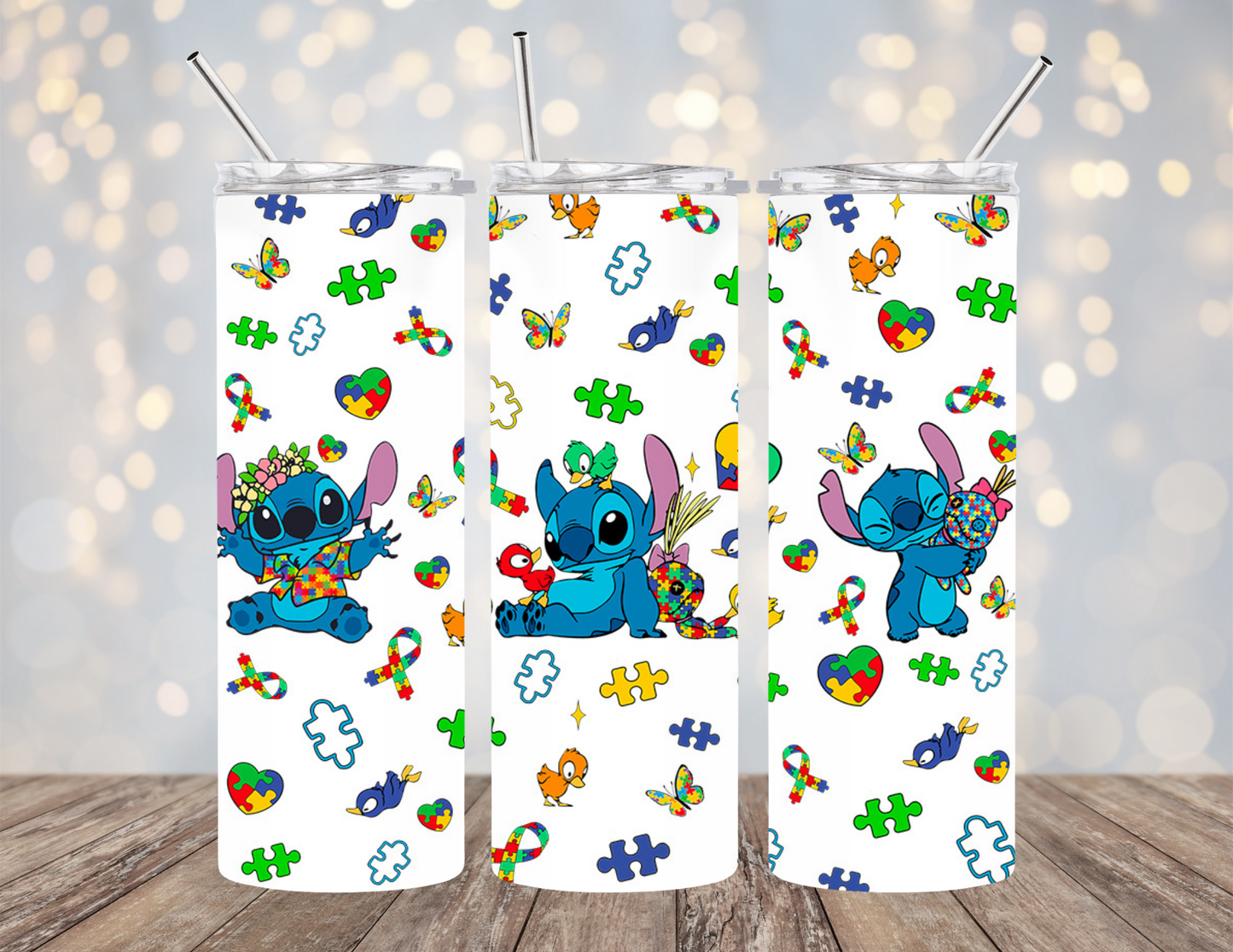 UVDTF 20 oz Cup Wrap Cute Autism 2055