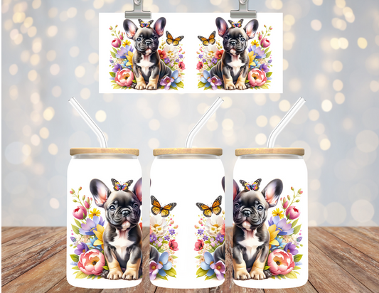 Uv Dtf Cup Wrap French Bulldog Puppy 577