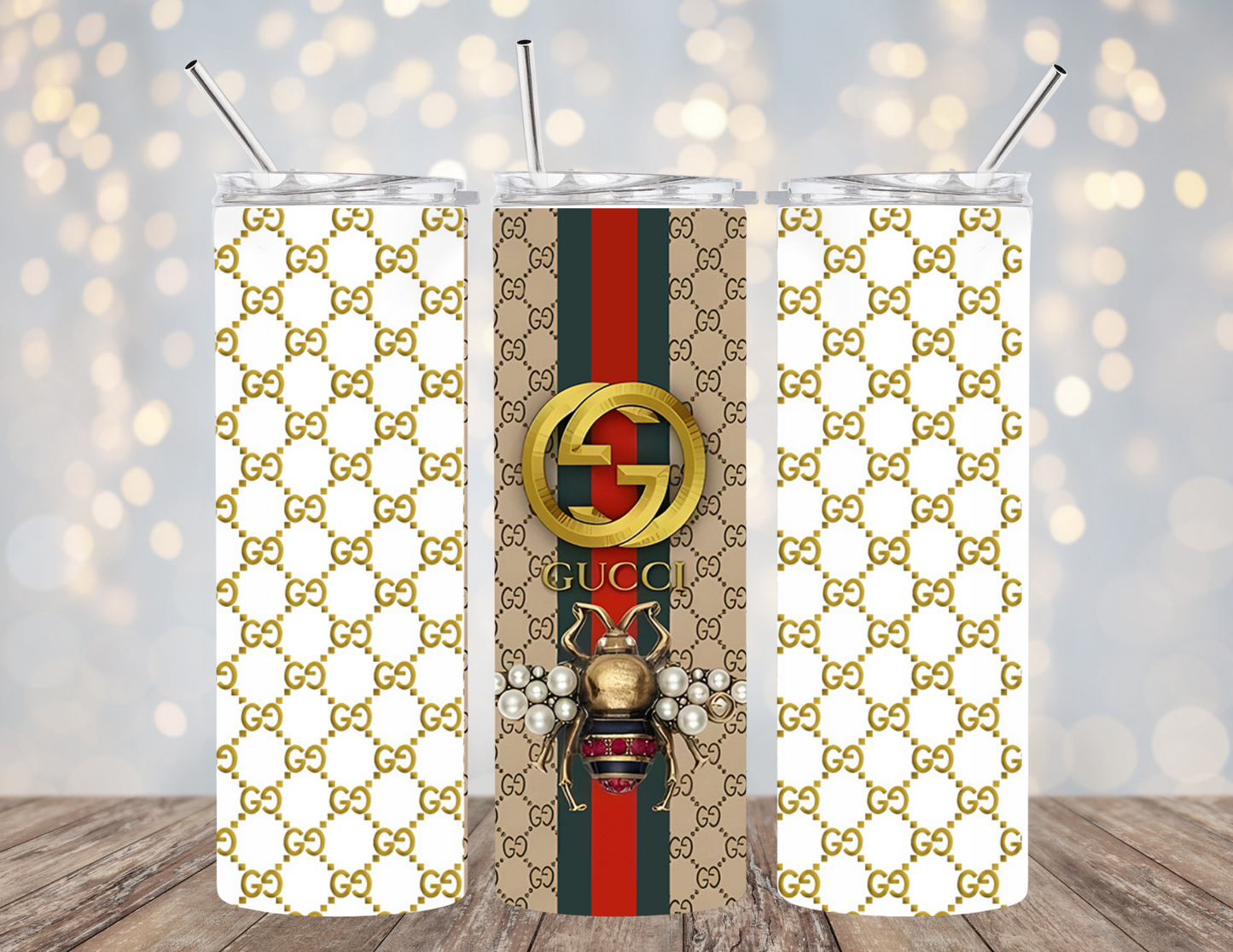 UVDTF 20 oz Cup Wrap Designer Bee 2136