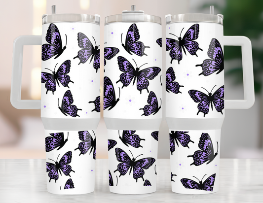 UVDTF 40 oz Cup Wrap Butterflies 3015