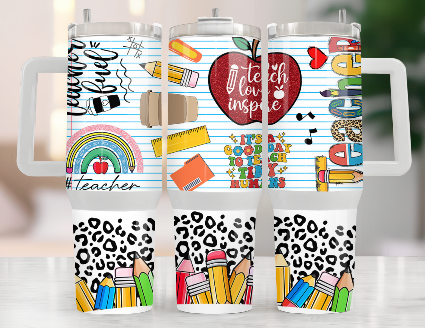 UVDTF 40 oz Cup Wrap Teacher 3028