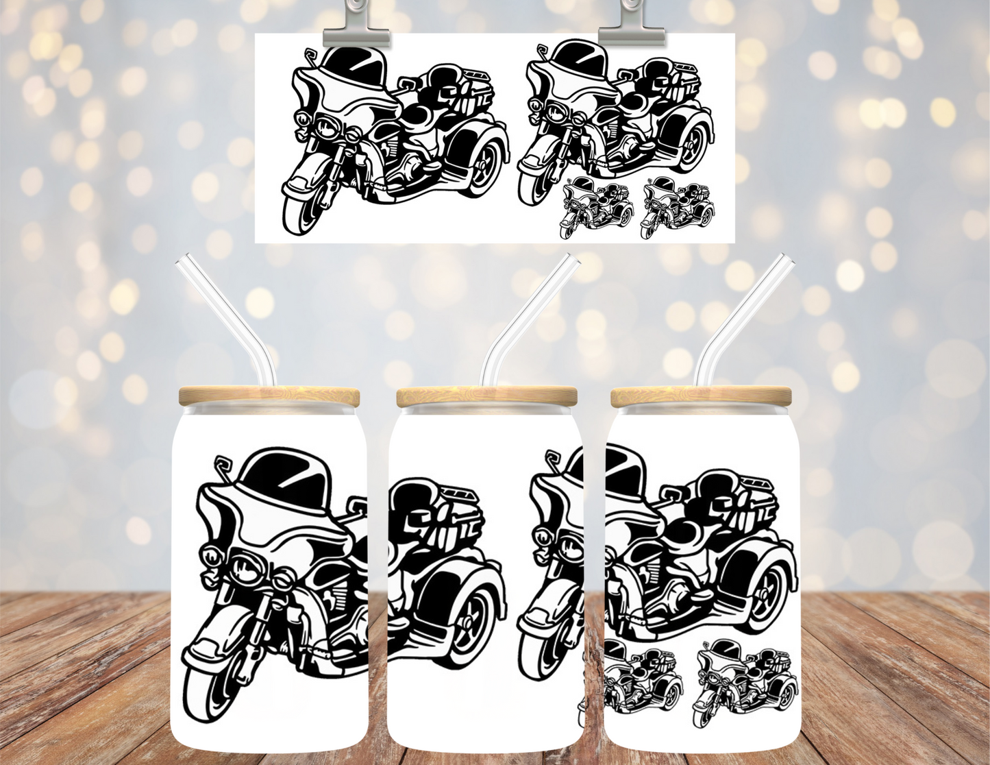 Uv Dtf Cup Wrap Motorcycles 673