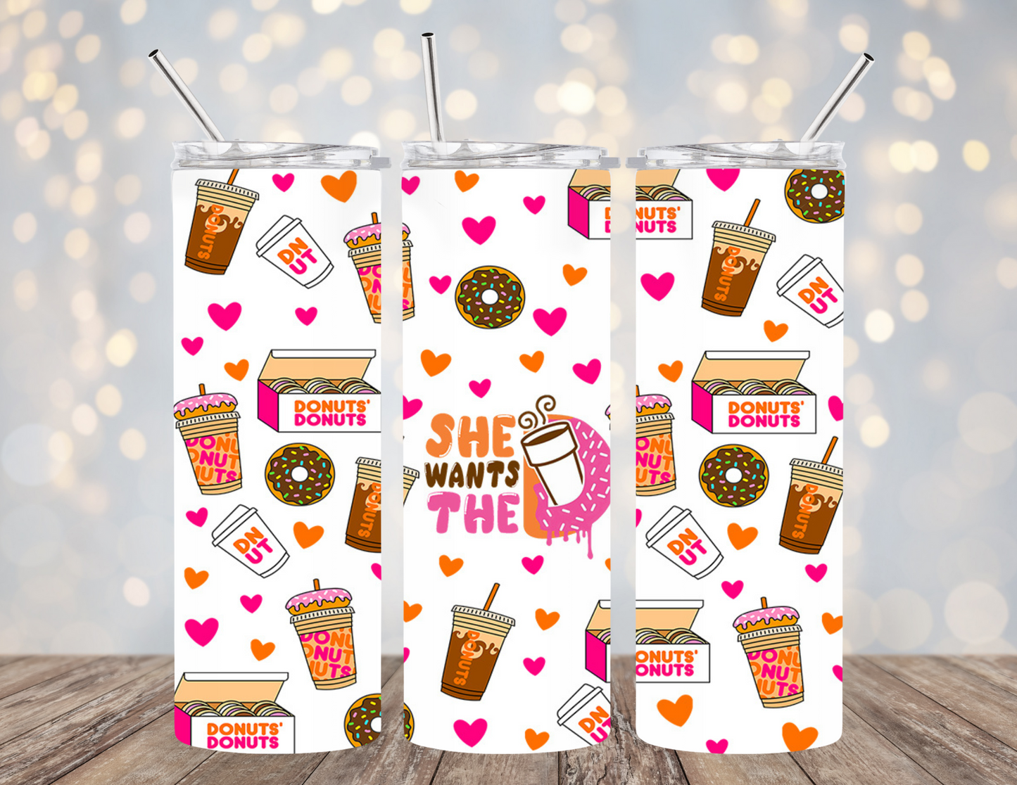 UVDTF 20 oz Cup Wrap She wants the Donuts 2018