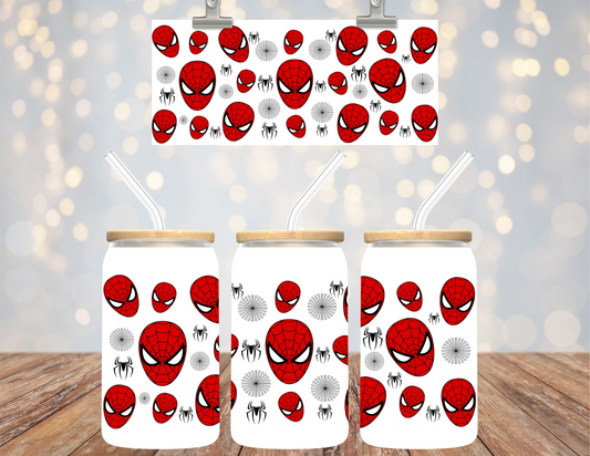 UVDTF 16 oz Cup Wrap Spider Mask 6177