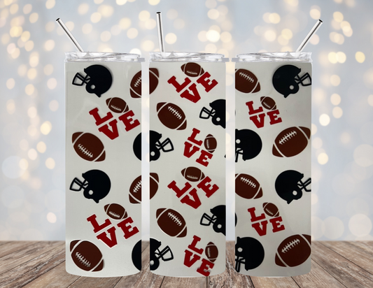 UVDTF 20 oz Cup Wrap Football Love 2099