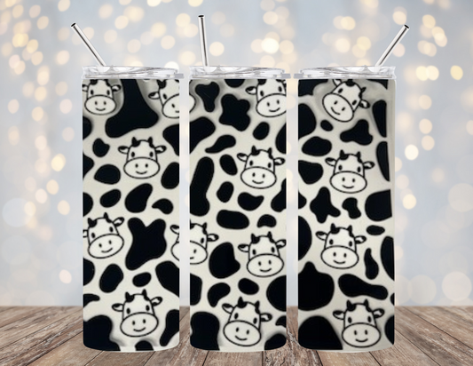 UVDTF 20 oz Cup Wrap Cute Cows 2113