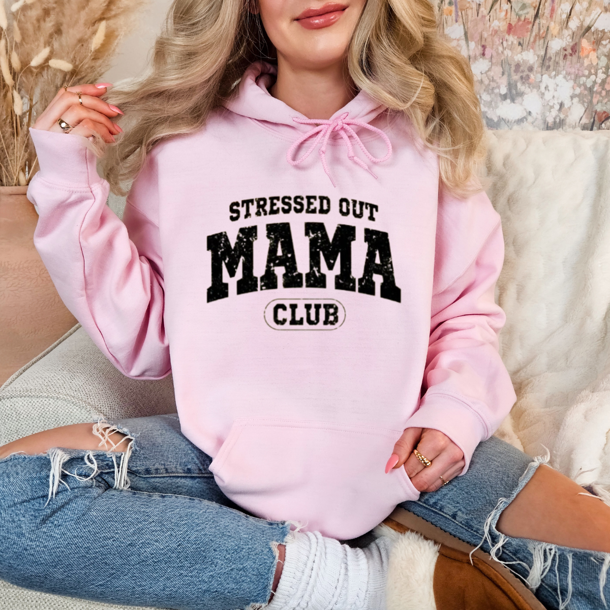 Hoodie Stressed Out Mama Club 946