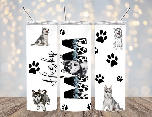 20 Oz Tumbler Husky Mom