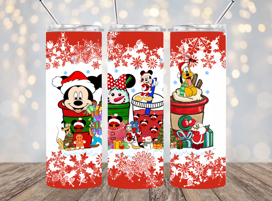 20 Oz Tumbler Mouse Christmas