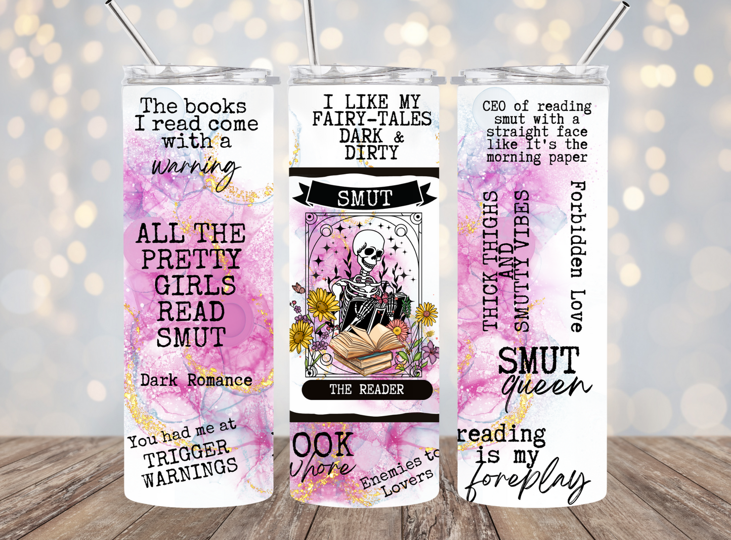 20 Oz Tumbler Pink Smut The Reader Tarot