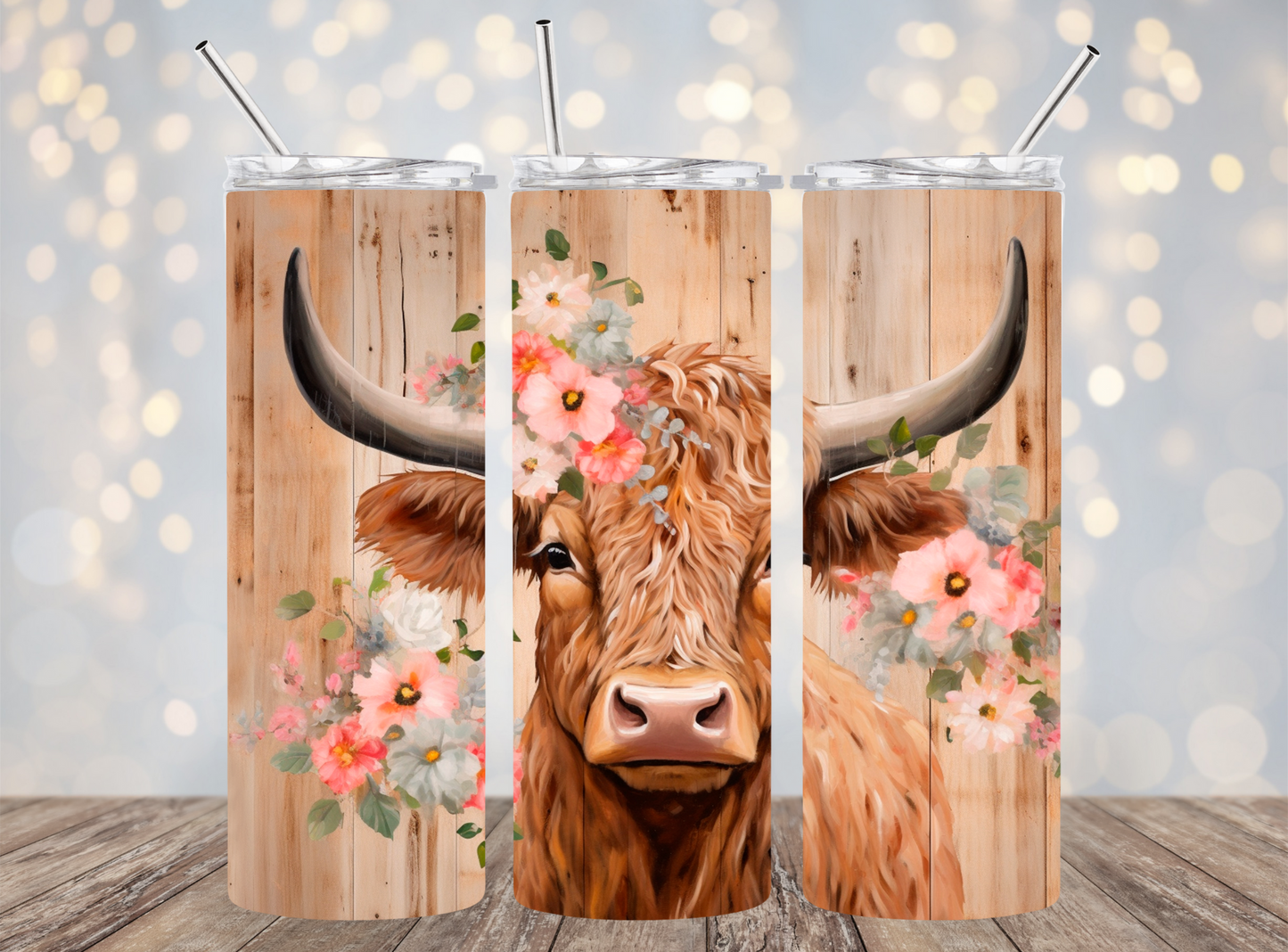 20 Oz Tumbler Highland Cow Tumbler