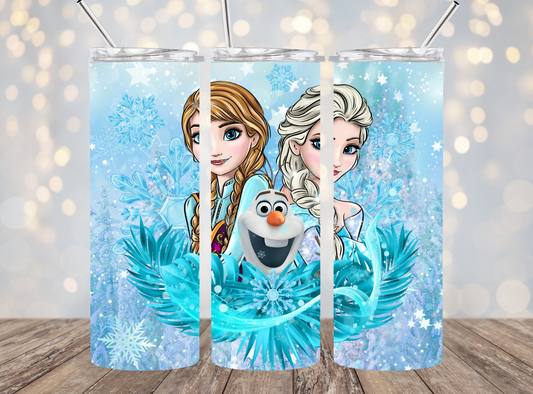 20 Oz Tumbler Snowy Princess