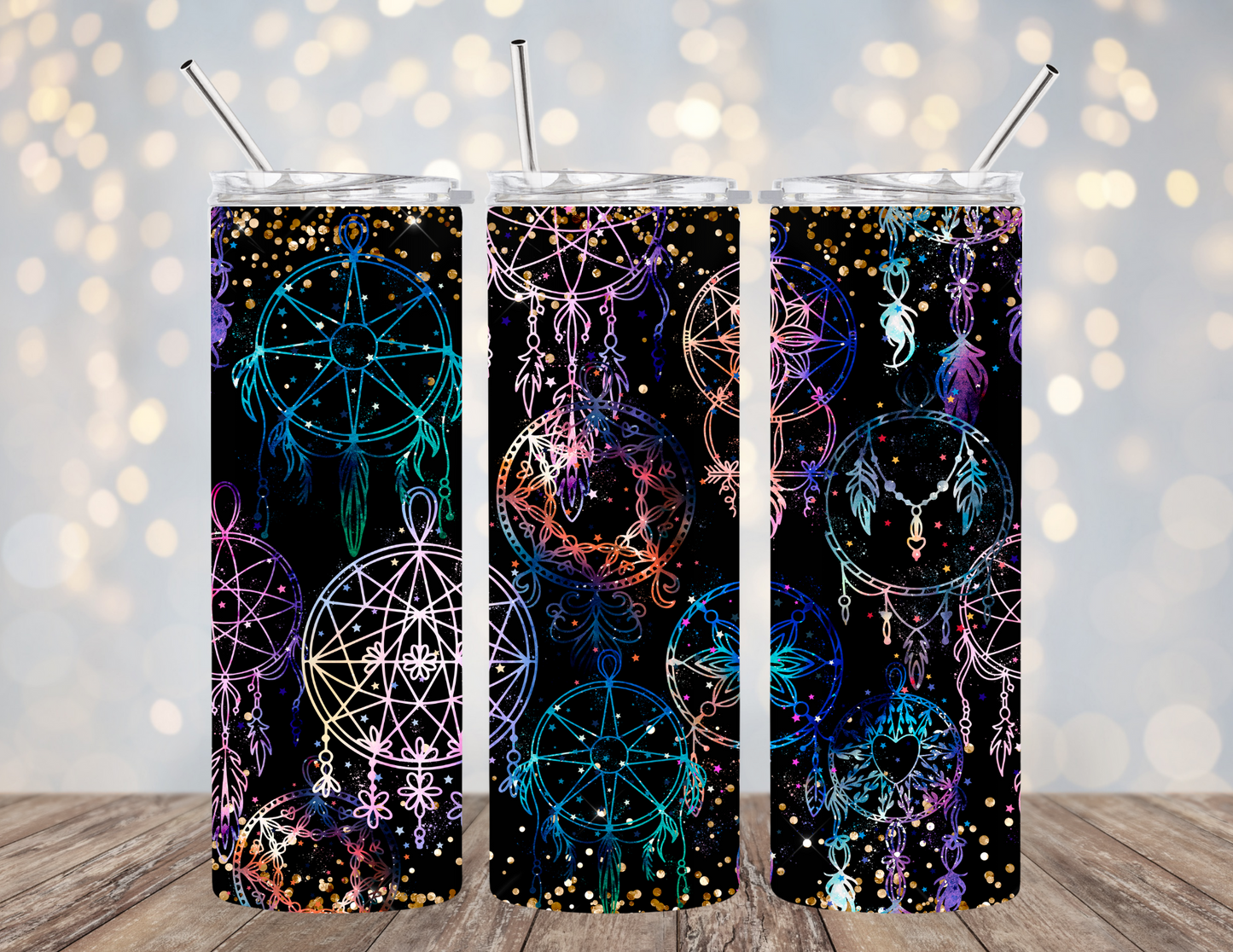 20 Oz tumbler sparkling dream catchers