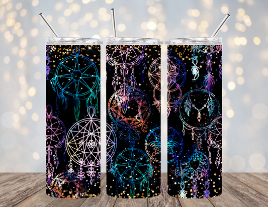 20 Oz tumbler sparkling dream catchers