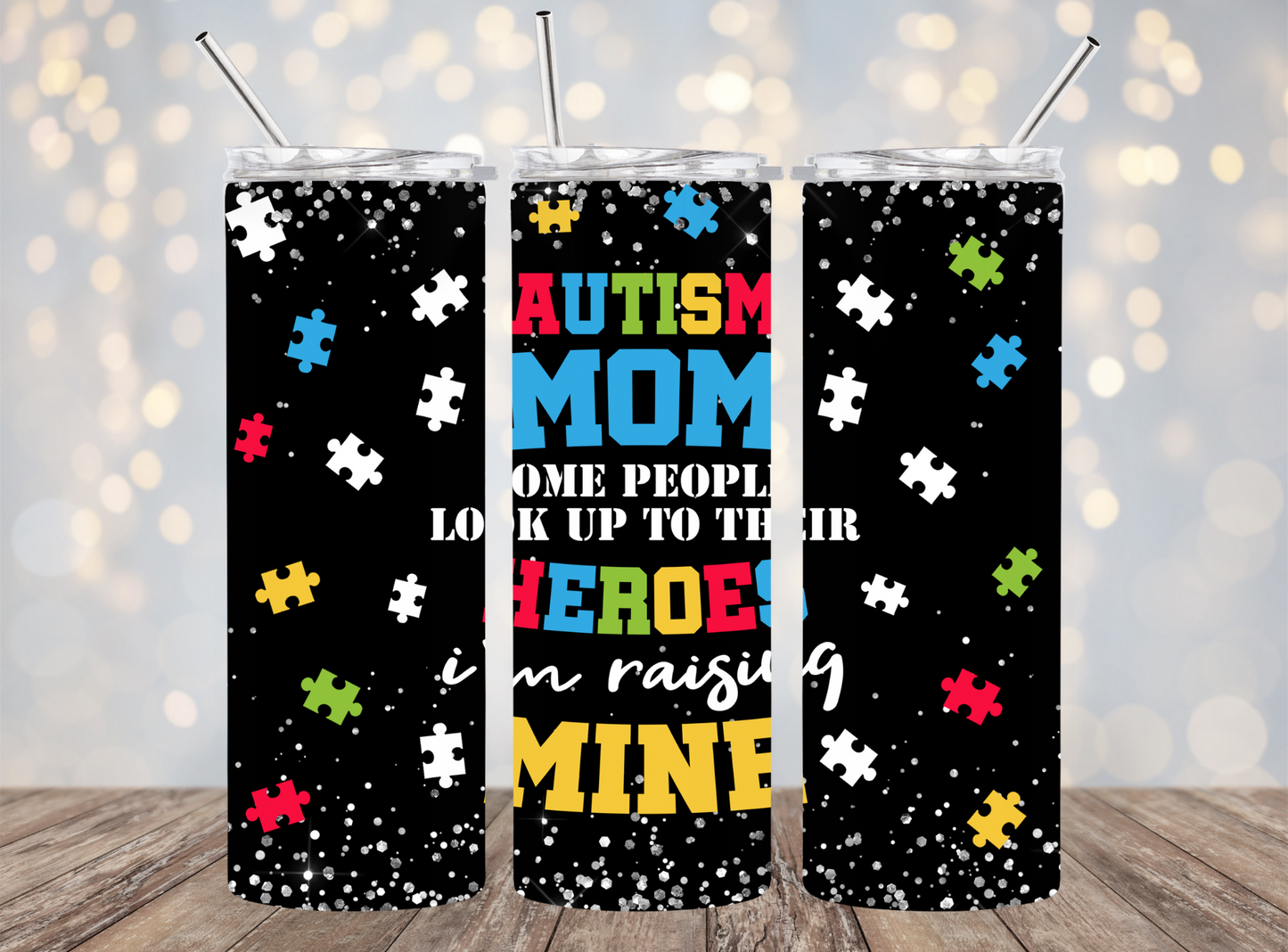 20 Oz Tumbler Autism Mom