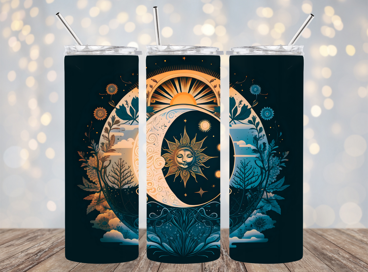 20 Oz Tumbler Sun and moon