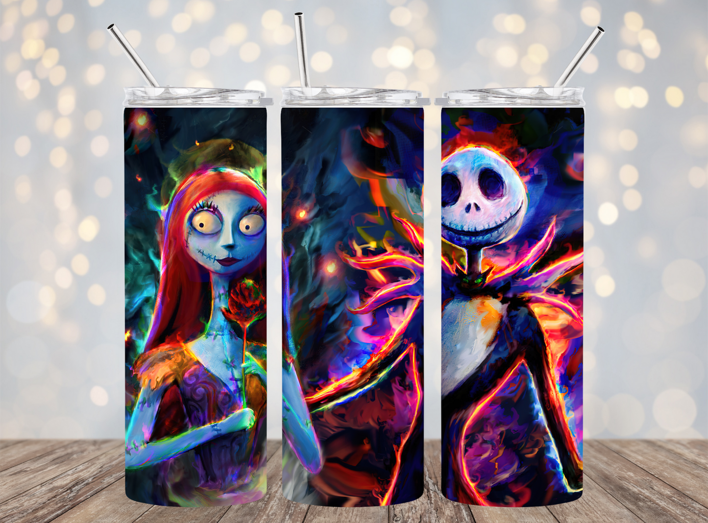 20 Oz Tumbler Jack and Sally