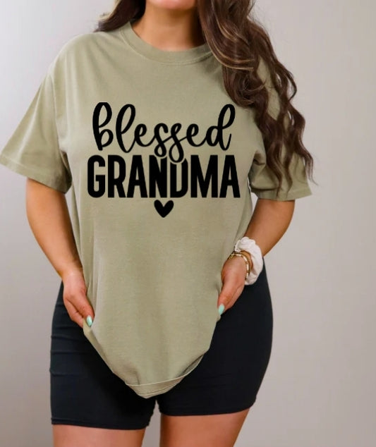 Short Sleeve T-Shirt Blessed Grandma 1108