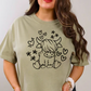 Short Sleeve TShirt Cute Highland Cow Hearts