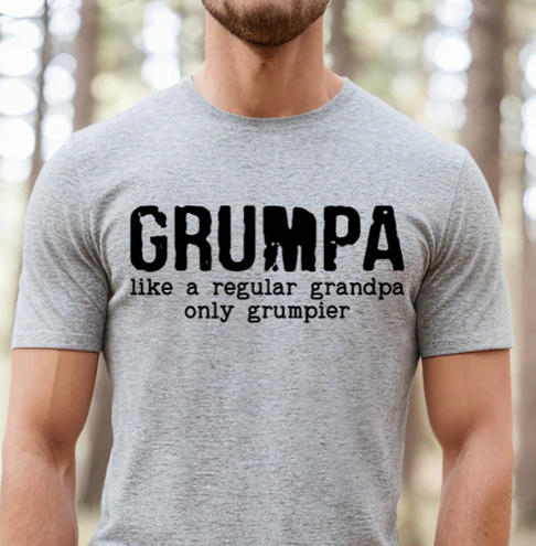 Short Sleeve T-Shirt Grumpa Like a Regular Grandpa Only Grumpier 858